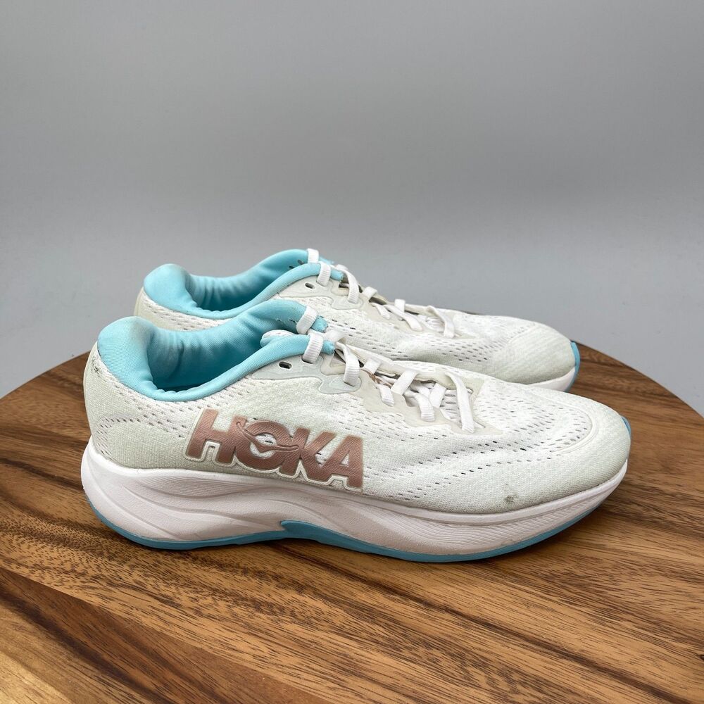 Hoka One One Rincon 4 Shoes Womens Size 8 B White Running Comfort Walking Gym
